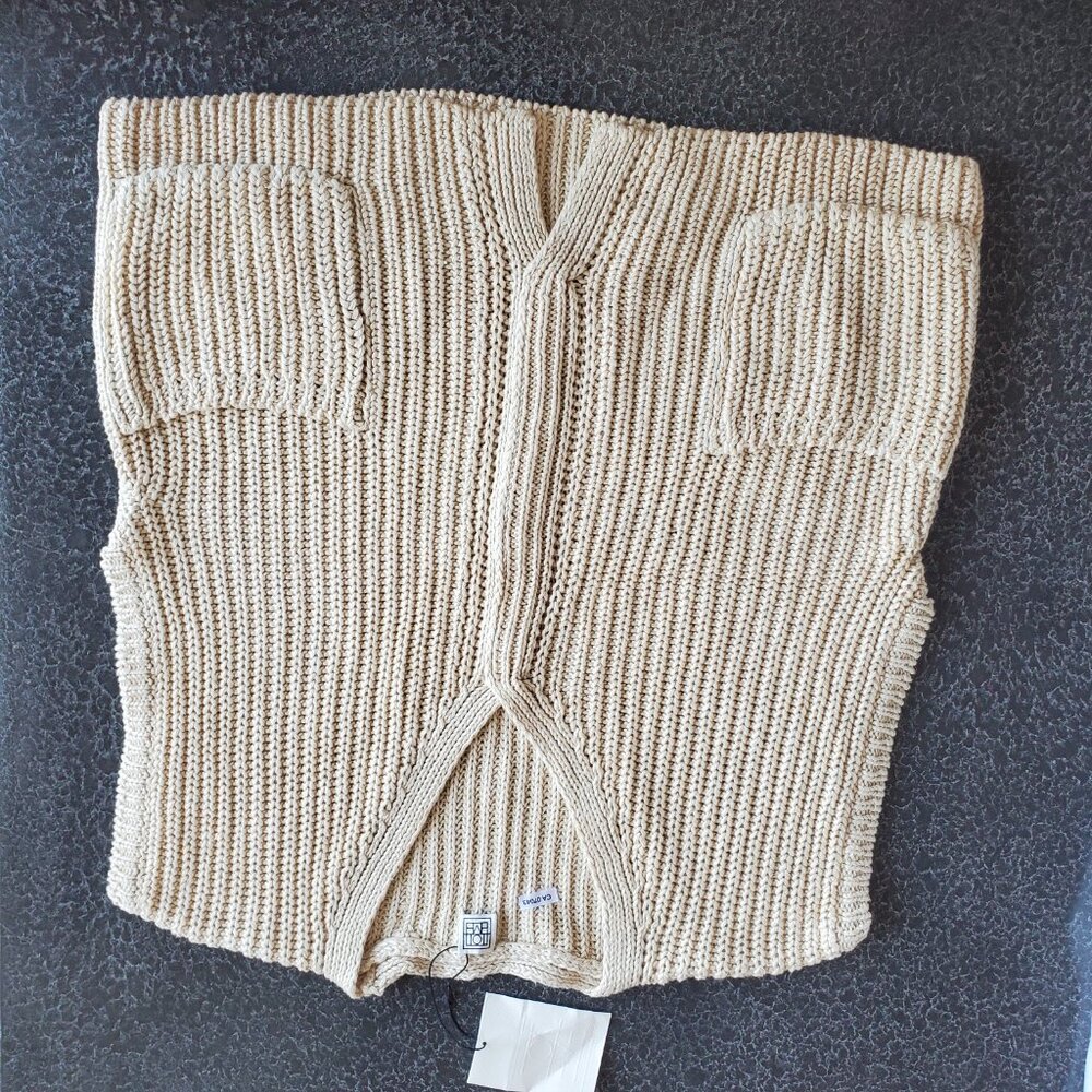 TOTEME ! chunky-knit linen-blend vest (L) - Picture 7 of 14